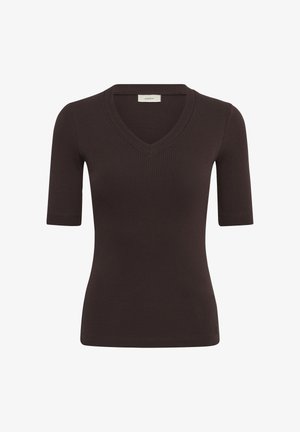 InWear, DAGNAIW V - Nyomott mintás póló - coffee bean