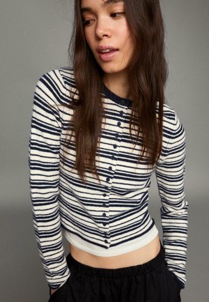 STRIPED - Kardigán - dark blue
