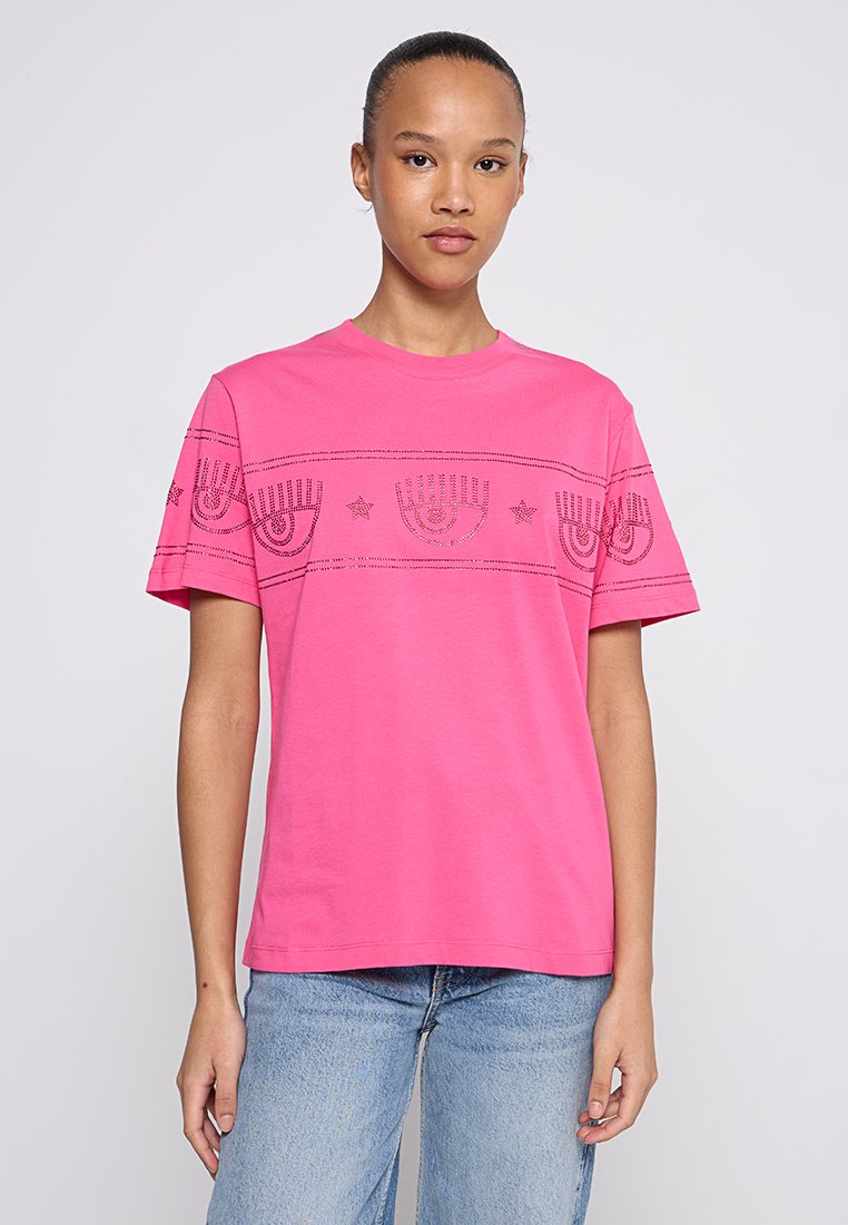 CHIARA FERRAGNI T-shirt basic roze CHIARA FERRAGNI T-shirt basic roze