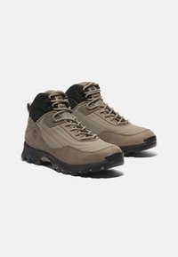 Timberland MID WATERPROOF - Šněrovací kotníkové boty - medium beige mesh