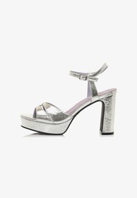 Cesare Gaspari Sandali con tacco - silver/argentato Cesare Gaspari Sandali con tacco - silver/argentato