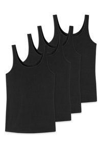 4ER PACK BASIC TRÄGER - Unterhemd/-shirt - schwarz