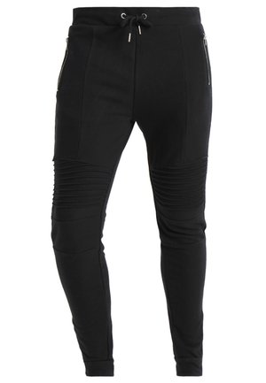 BIKER JOGGER - Teplákové kalhoty - black