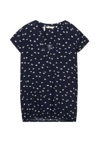 Niet geselecteerd, navy minimal print