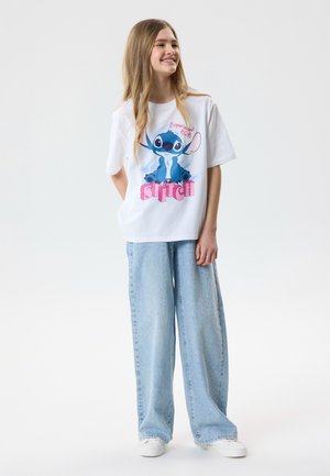 TWO SOON STRASS - Jeans relaxed fit - light blue denim