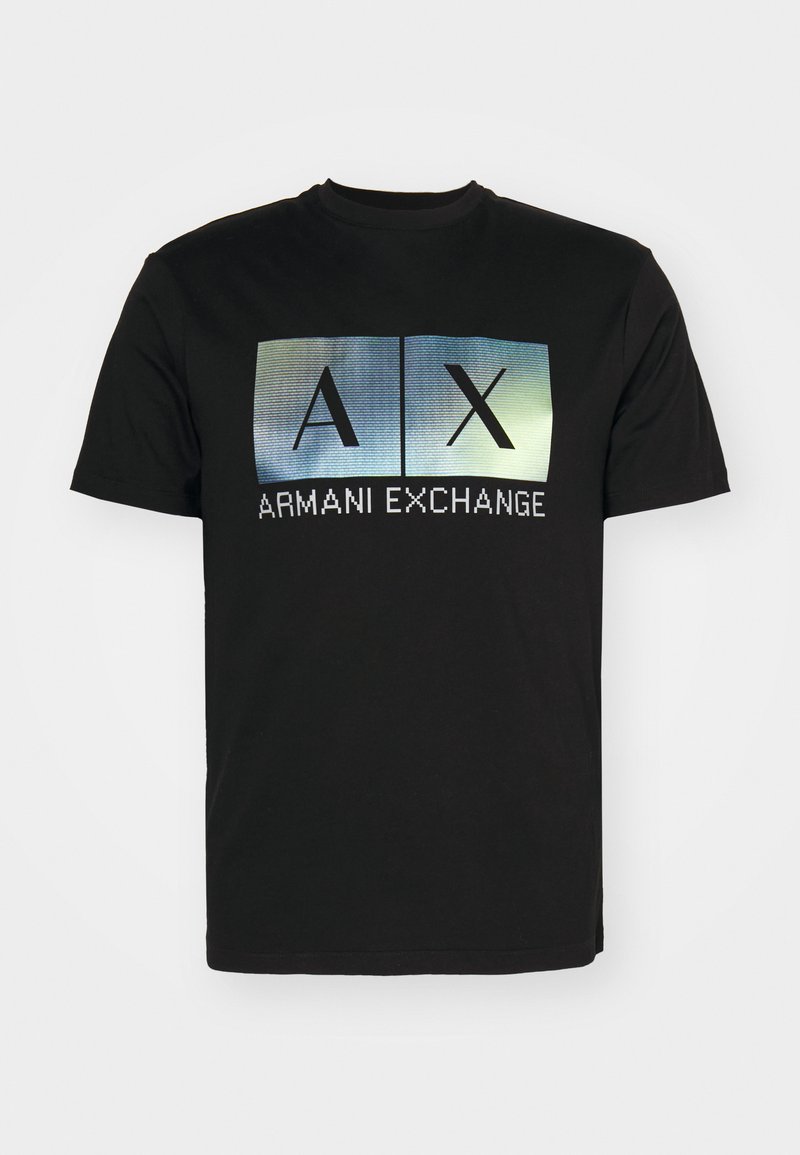 Armani Exchange T-shirt print zwart