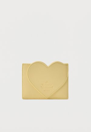 HEART CARD HOLDER - Pénztárca - pastel yellow