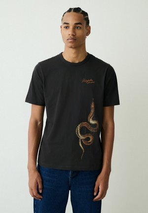 REGULAR FIT - GRAPHIC LIGHTWEIGHT - Tričko s potlačou - black snake