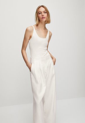 WITH THIN STRAPS - Top - white