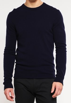 Striktrøje - dark blue