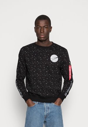 BASIC black/gun - Alpha - EMBROIDERY Sweatshirt metal/black Industries