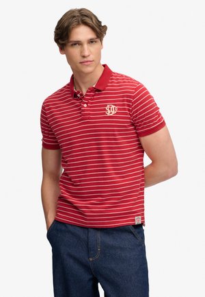 Superdry & Co, VINTAGE STRIPE - Polo - red stripe