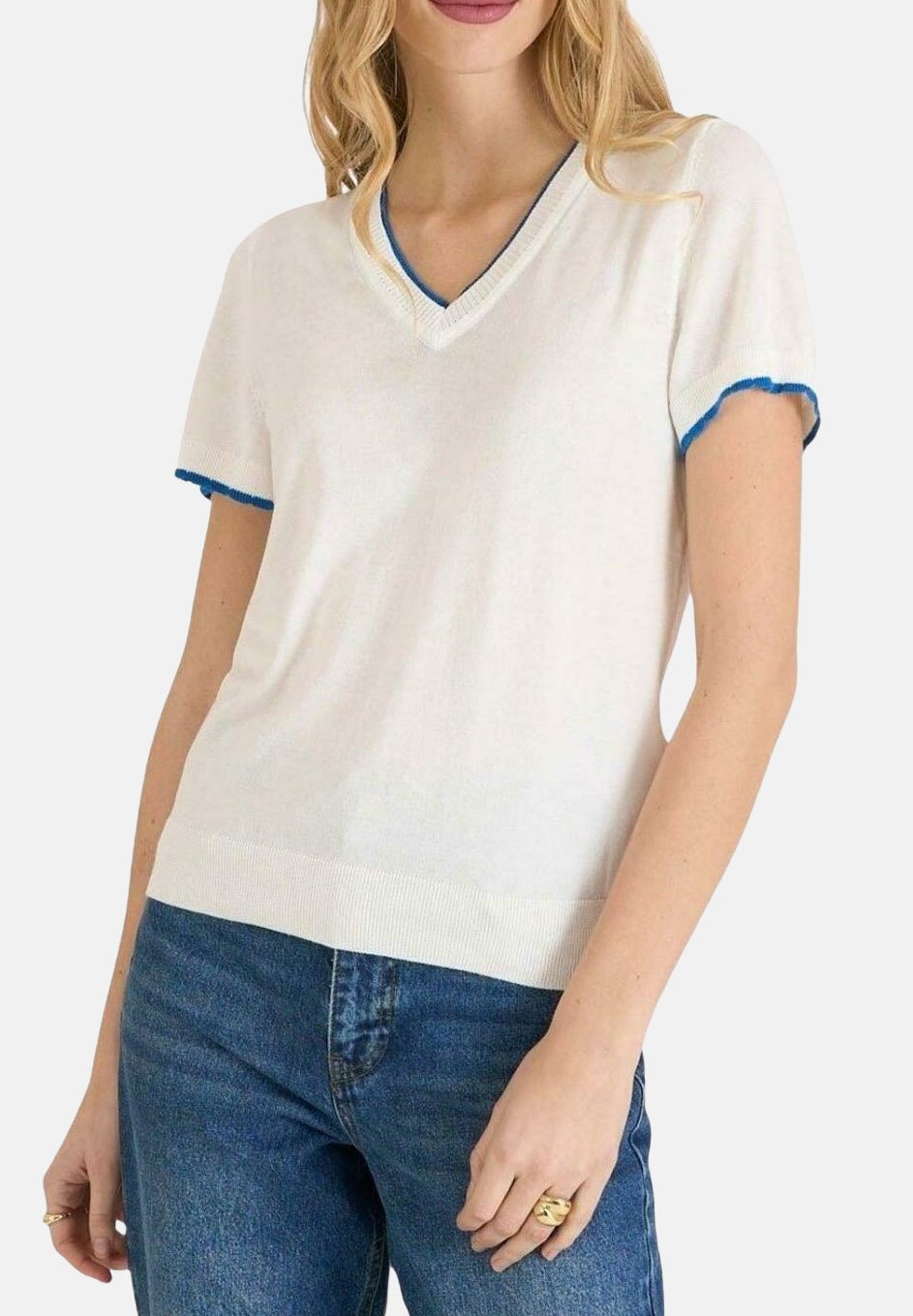 NAF NAF Camiseta básica white/blanco