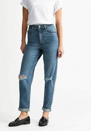 RIPPED - Straight leg jeans - blue pattern
