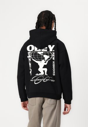 NEW VISIONS EXTRA HEAVY HOOD - Sweatshirt - black