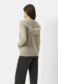 Just Cashmere FULL ZIP WITH HOOD - Kardigan - mottled cloud