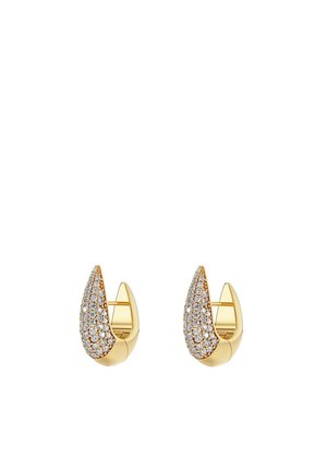 CREST PAVÉ HOOPS SMALL - Korvakorut - gold-coloured