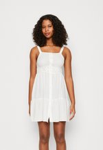 Vmmilan Ss Short Dress Wvn Snow White Aop Milan Mazarine