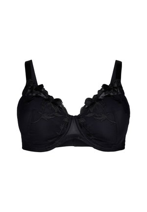 Devoted By Zizzi GEPOLSTERTE MIT STICKEREI - Soutien-gorge à armatures - black