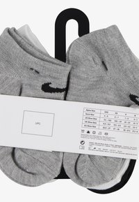 Nike Sportswear BASIC NO SHOW 6 PACK - Nogavice - black/grey/white