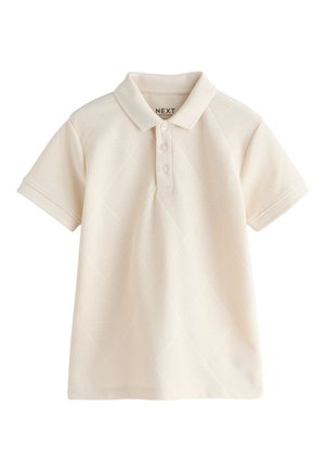 Next, REGULAR FIT - SHORT SLEEVE JERSEY POLO SHIRT  . - Polo - cream
