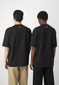 Lacoste CROC UNISEX - T-shirt basic - noir
