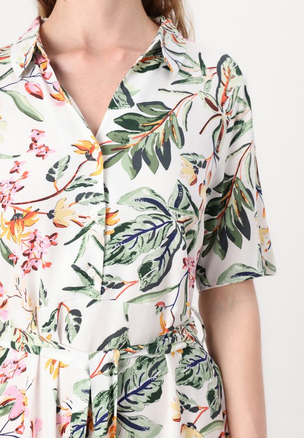 JDYSTARSEZEN LIFE 2/4 MIDI - Shirt dress - cloud dancer2