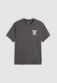 RELAXED FIT TEE - Nyomott mintás póló - good luck bar pirate black