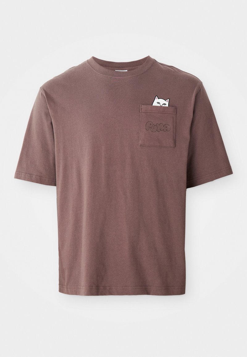 Puma T-shirt print bruin