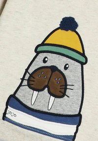 JoJo Maman Bébé WALRUS APPLIQUE  REGULAR FIT - Mikina - natural