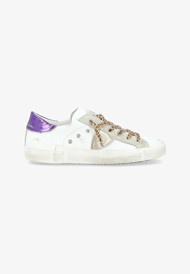 Philippe Model PARIS CON DETTAGLI ANIMALIER - Sneakers basse - bianco