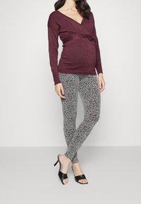 MAMALICIOUS Svetr - dark red