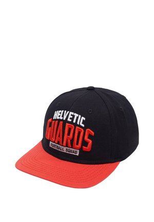 SHOP EUROPEAN LEAGUE OF FOOTBALL HELVETIC GUARDS SNAPBACK - Cap - jet black tomato