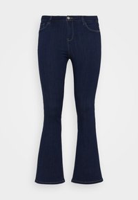 CARTHUNDER PUSH UP - Flared Jeans - dark blue denim