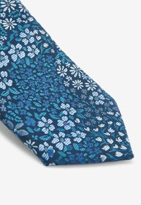 Next SAGE WITH FLORAL SET - Pañuelo de bolsillo - navy blue floral light blue