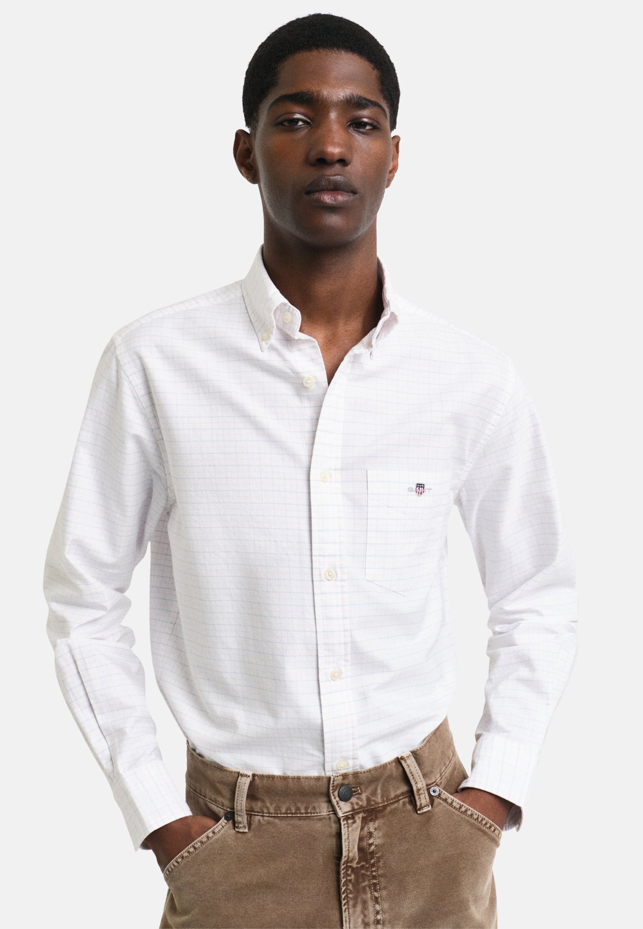 REGULAR FIT TATTERSALL OXFORD