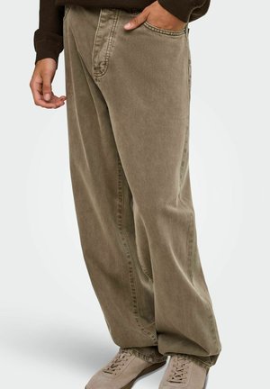 Only & Sons, LOOSE-FIT JEANS ONSFADE MID RISE LOOSE FIT JEANS - Vaqueros holgados - desert taupe