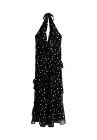 POLKA DOT COWL NECK MAXI - Robe longue - black pattern