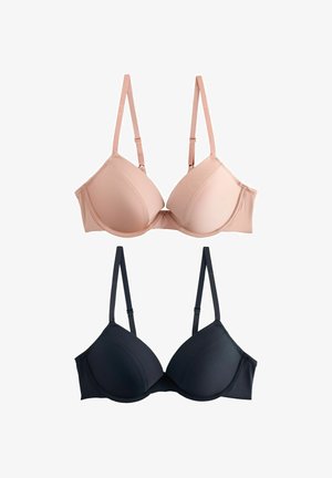 2 PACK - Bügel BH - black/nude