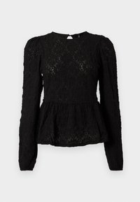 ONLGIAVANNA PEPLUM  - Majica z dolgimi rokavi - black