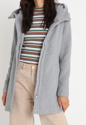 Klassisk frakke - mottled light grey