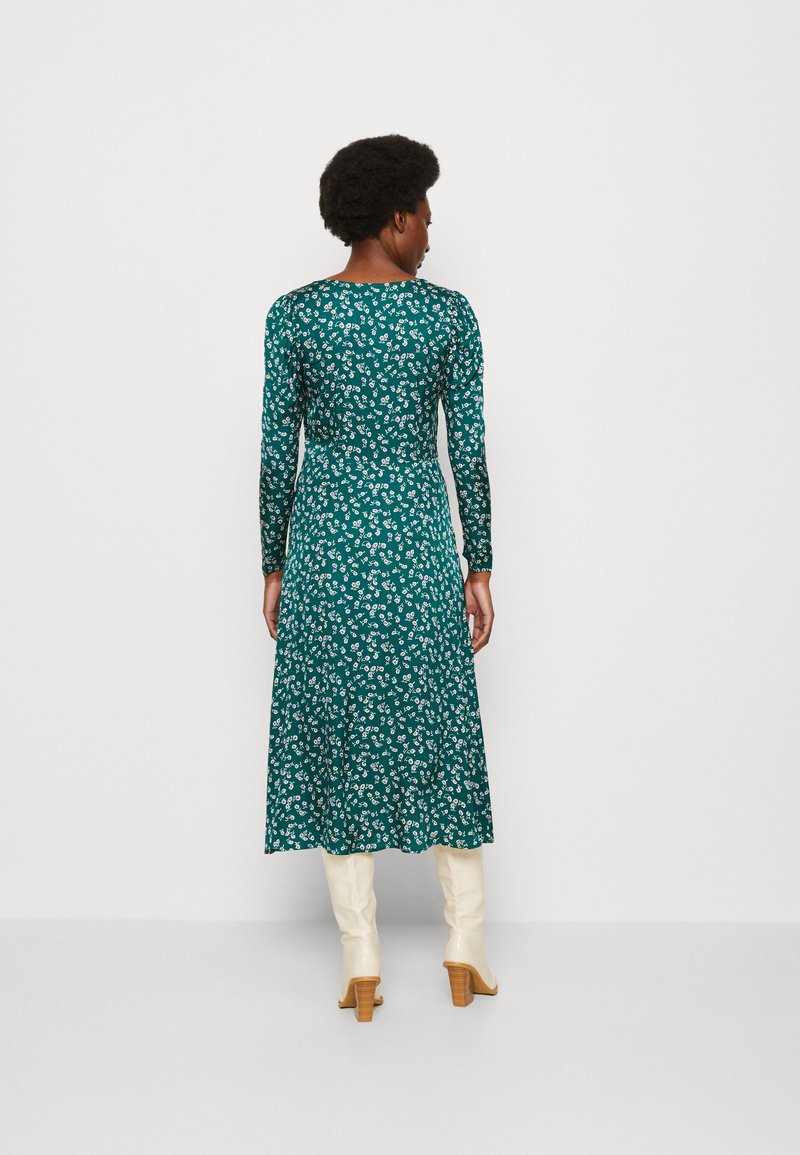 GAP PUFF MIDI - Koktejlové šaty / šaty na párty - green multi