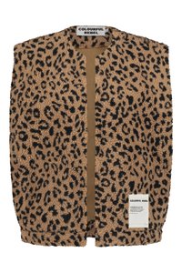 Colourful Rebel YONI LEOPARD GILET - Strukirani kaput - warm brown