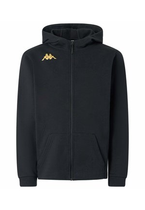 Felpa con zip - black