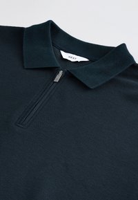 Next REGULAR FIT - TEXTURED ZIP NECK  - Poloshirt - navy blue