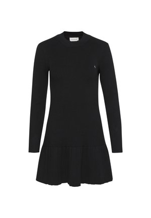 Calvin Klein Jeans, MOCKNECK LS MINIDRESS - Strickkleid - black