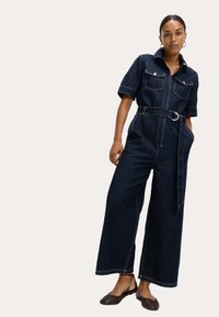 Enzo Jean droit pour homme Coupe droite Pantalon en jean avec fermeture éclair Ceinture sans braguette, Délavé, W34/L34