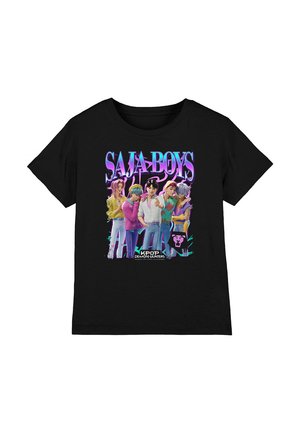 KPOP DEMON HUNTERS SAJA BOOTLEG - Print T-shirt - black