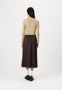 Vero Moda VMHELGA SKIRT - Vekkihame - chocolate torte