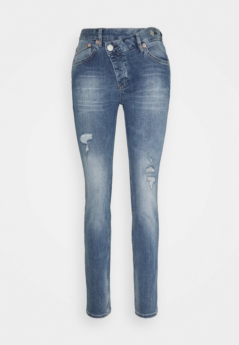 Herrlicher Slim fit jeans destroyed denim